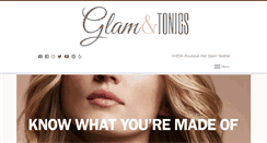 Desktop Screenshot of glamandtonics.com